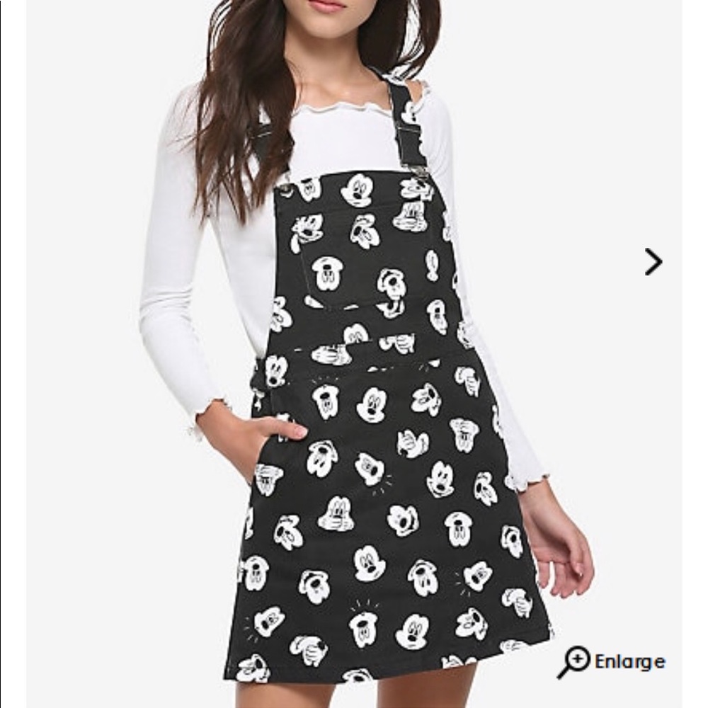 Disney Mickey Mouse Black & White Print Skirtall